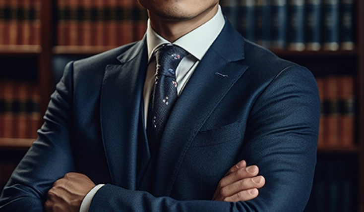 腕を組んでる男性の画像